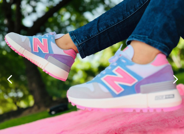 Zapatillas Tenis New Balance Violeta Rosa Dama