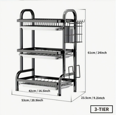 Organizador De Loza Cocina Tres Niveles